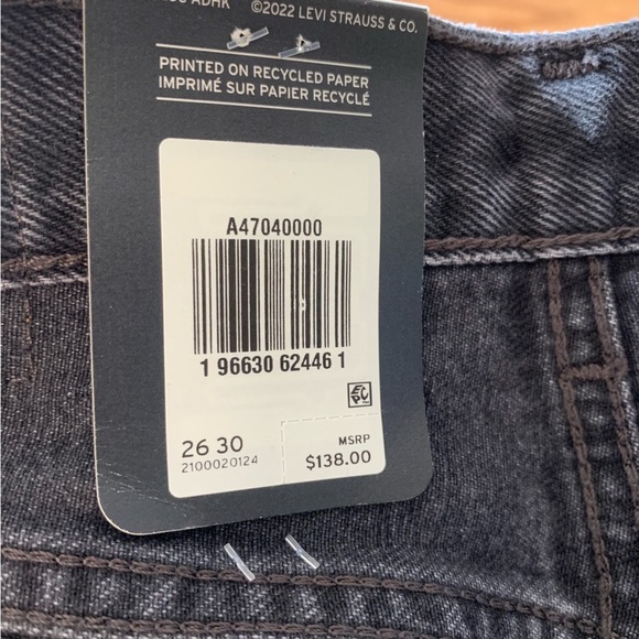 Levi's 501 Spliced Jeans Parallel Universe Dark Wash - Picture 9 of 11